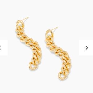 Gorjana lou link drop earrings
